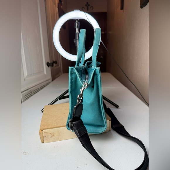 Marc Jacobs Women's The Mini Tote Bag, Wasabi, Green, Blue, Graphic, USED - Picture 13 of 14